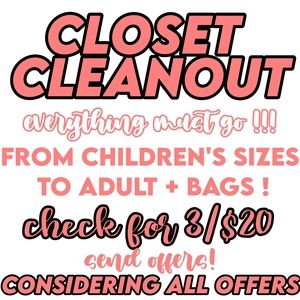 closet cleanout !